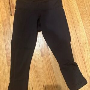 Lululemon Athletica Black Leggings with Wide Waistband